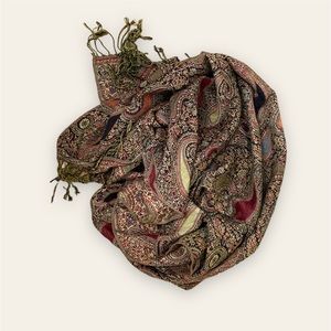 Pashmina Scarf with Paisley Ornament FREE WITH PURCHASE